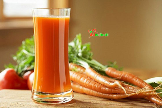Sinh tố bột cà rốt sữa tươi hương vị béo ngon hấp dẫn