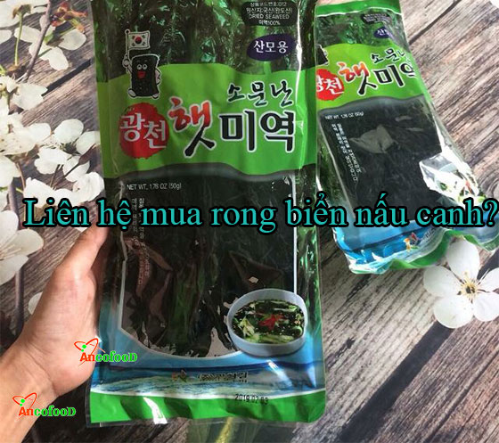 địa chỉ mua rong biển nấu canh ở đâu?