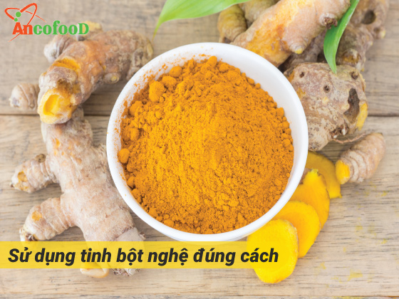 Cách sử dụng tinh bột nghệ vàng đúng cách hiệu quả tốt nhất